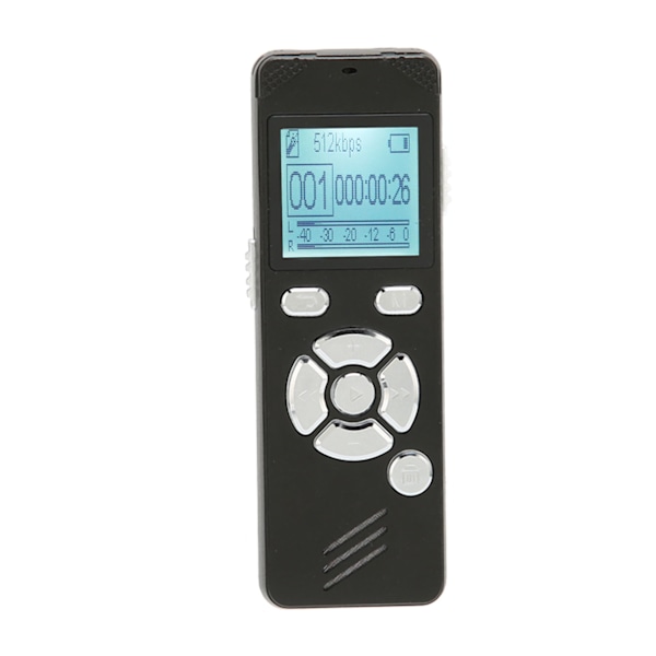 Digital Röstinspelare Bärbar 8GB MP3-spelare inspelare för föreläsning möte intervju