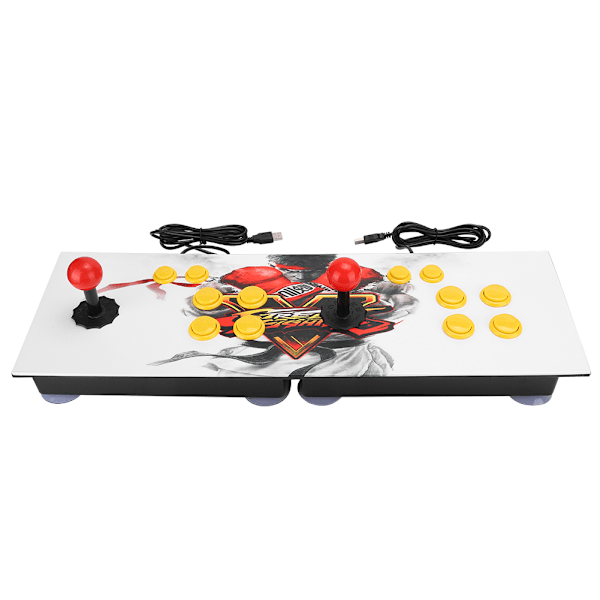 Mini Dubbel Spelkonsolkontroll USB Speljoystick Rocker för PC-dator