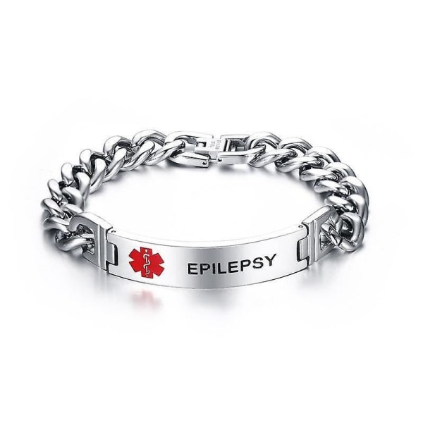 Epilepsi- Medical Emergency, ID-armband TYPE 1 DIABETES