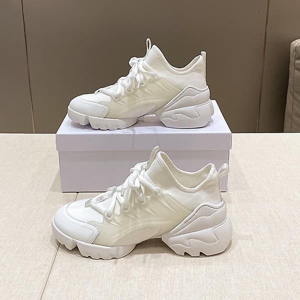 Lyxiga sneakers för kvinnor White 37