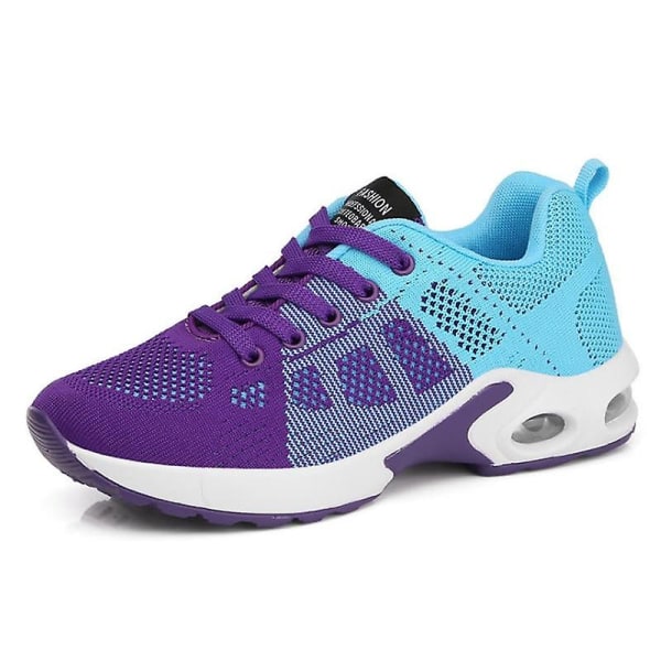 Air Cushion Sneakers för kvinnor Purple 9