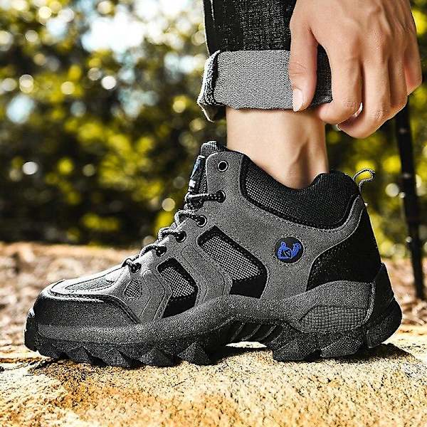 Vattentäta sneakers/skor i läder för män No Plush Gray 13.5