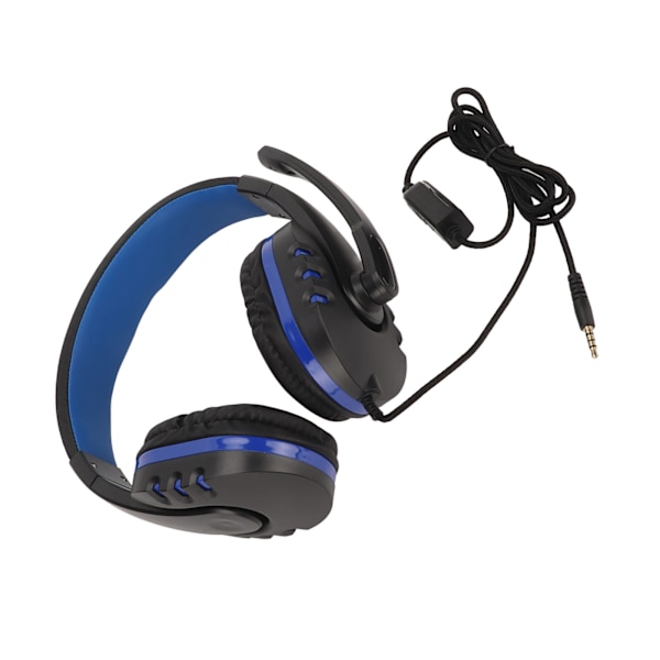 3,5 mm Gaming Headset med Mikrofon Trådstyrning Justerbar Volym En-knapps Tystnad Datorspel Headset