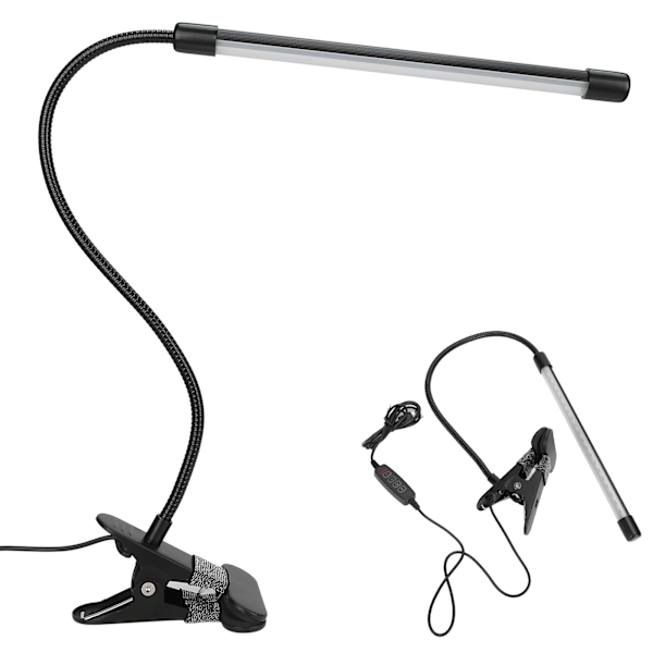 USB ClipOn LED Bordslampa Aluminiumlegering Flexibel Dimbar Tatuering Nagelkonst Skrivbord