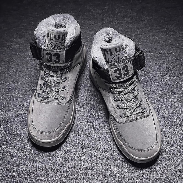 Unisex snöstövlar, vintervarma höga sneakers BLACK 48