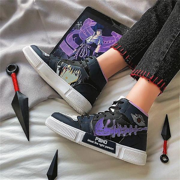 Herr - Casual Sneakers Skor (Set 3) Black purple 40
