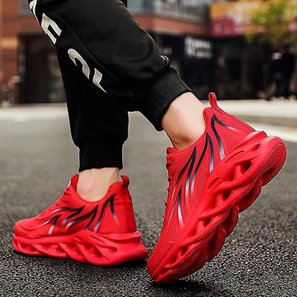 Casual snörning Vulcanize, Walking Sneakers Red 8.5