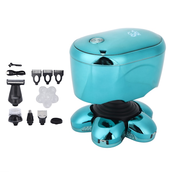 Elektrisk Rakapparat Set USB Uppladdningsbar Vattentät Multifunktionell 6 i 1 Herr Raknings- och Grooming Kit