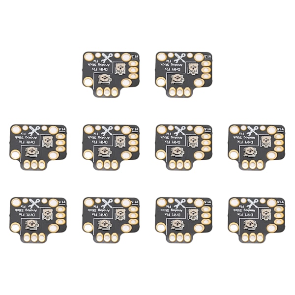 10 st Reparationskort för Gamepad-Joystickdrift, Universal 3D Analog Joystick Drift Fix Mod för Spelkontroller, Svart