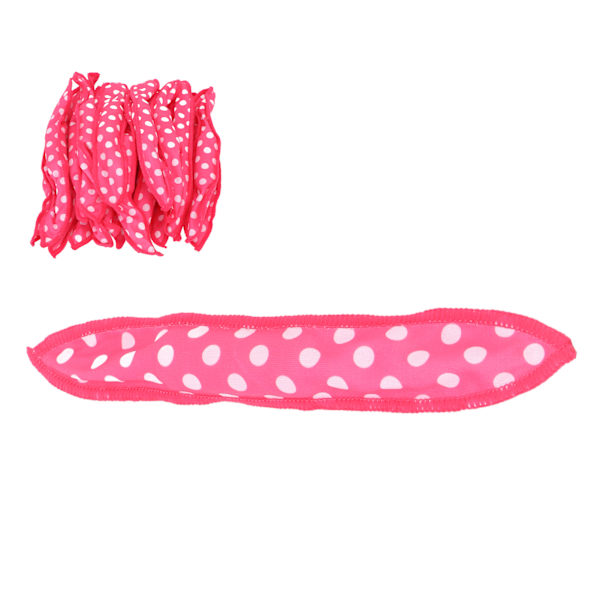 20 st Värmelösa Hårcurlers Mjuka Vikbara DIY Svamp Stylingrollers för Sovande Rosröd