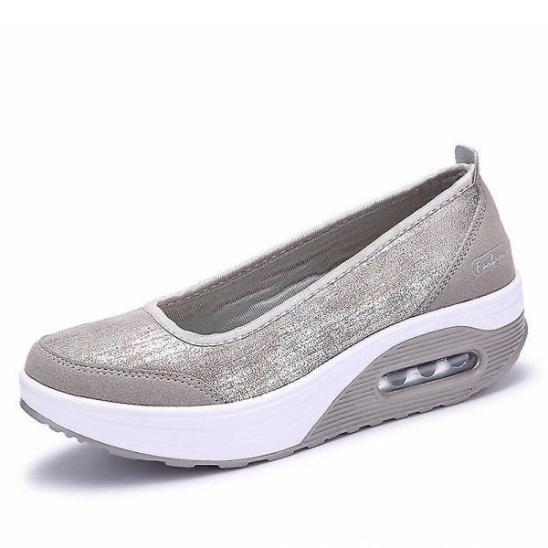 Damsneakers, Flats Loafers 26gray 5