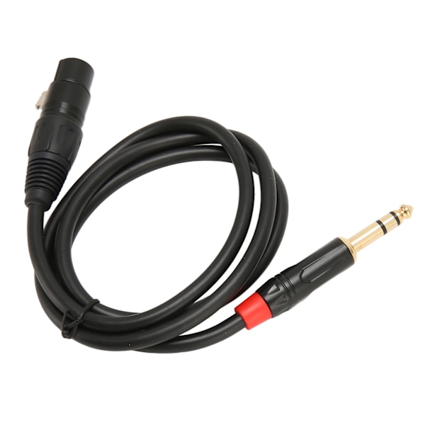 XLR Hona till TRS Kabel 3 Pin XLR till 6.35mm TRS Audio Stereo Plugg Kabel 1m för Musik