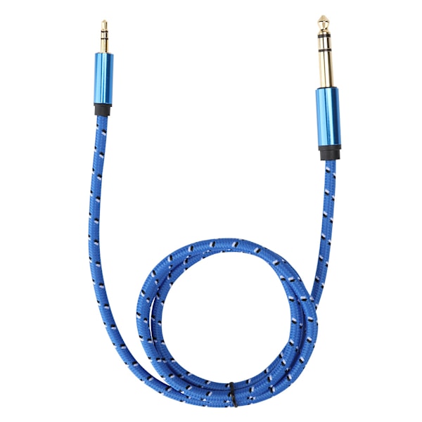 3,5 mm Stereo Hane till 6,35 mm Stereo Hane Ljudkabel för Förstärkare Högtalare Elgitarr 1M