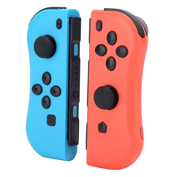 För Joycon Spelkonsol Trådlös Bluetooth Spelkontroll Höger Vänster (röd blå)
