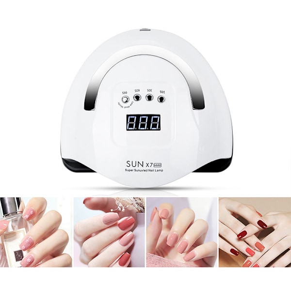 UV Nagellampa Smart Manikyr Stark Effekt Fototerapi Maskin Portabel Salong Hårdnande EU-kontakt