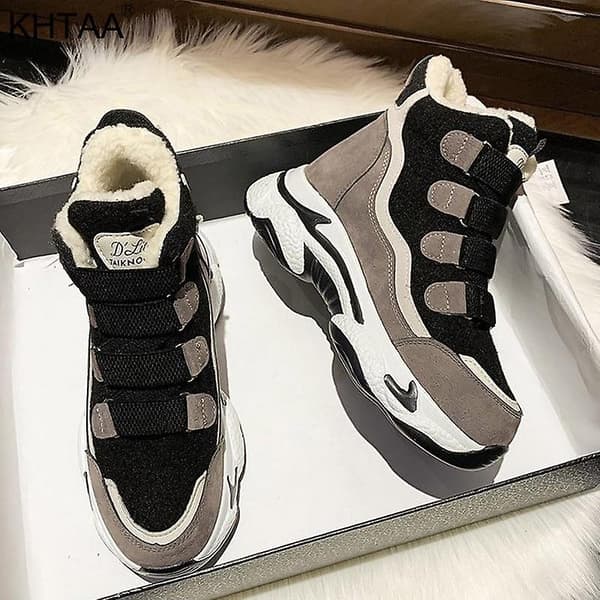 Vinterskor Sneakers Dam Black 5