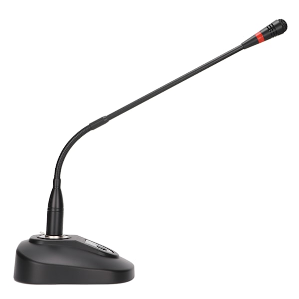 Gooseneck Trådbunden Mikrofon Justerbar Skrivbordsmikrofon med XLR till 6,35mm Kabel för Konferenssändning 100?240VUS Kontakt