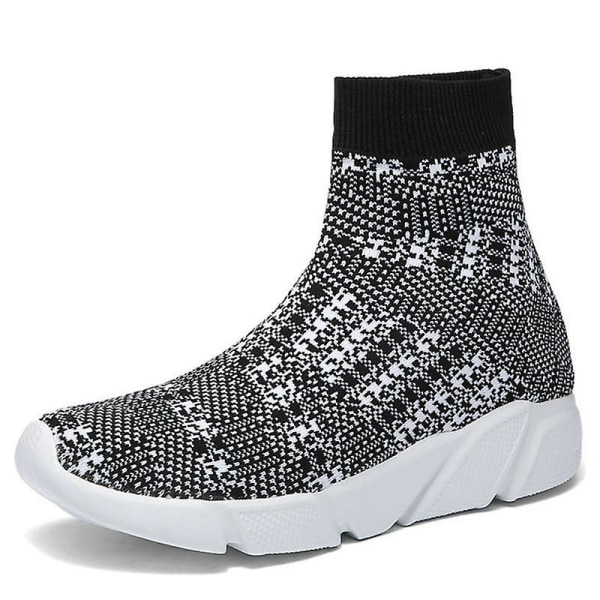 High Top Herr Vulcanize Andas Slip-on Sock Sneaker Blue 5.5