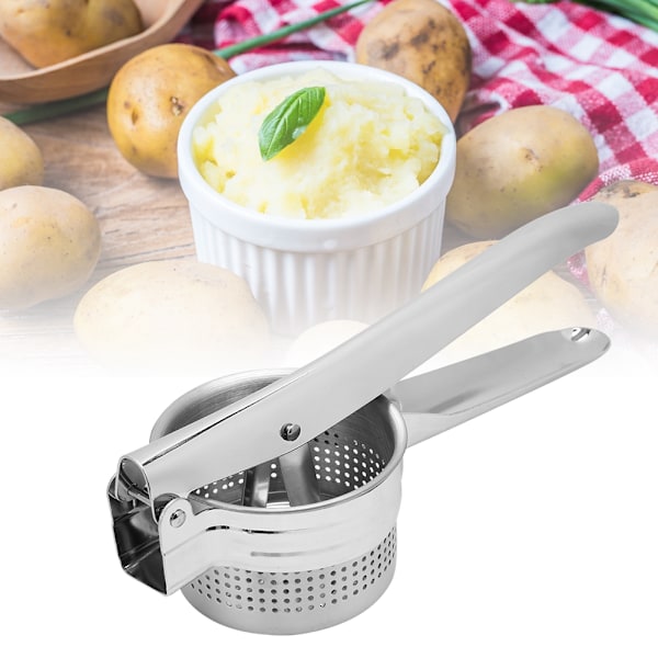 Potatisstöt i rostfritt stål Multifunktionell grönsaks- och fruktpress Rivjärn Kross Köksredskap Rostfritt stål