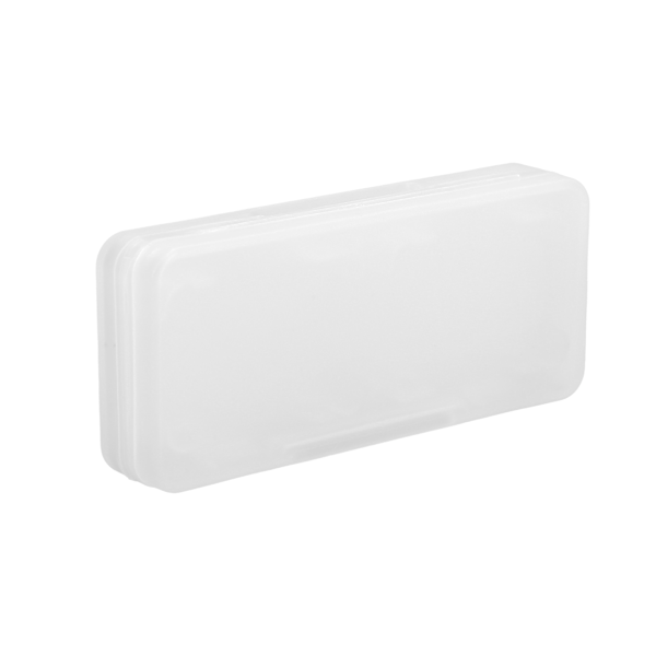 4-i-1 Spelkortfodral Dammsäkert Bärbart PP Spelkassett Förvaringslåda för Switch Transparent Vit