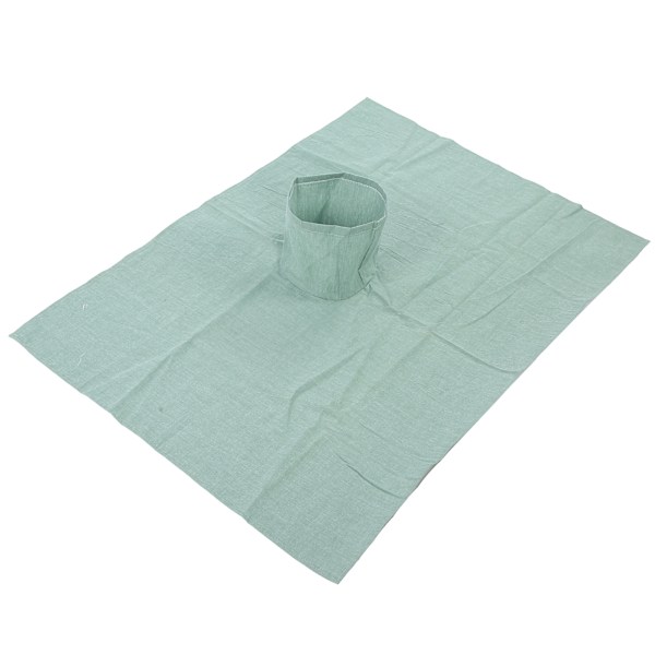Skönhetssalong Massagebäddslakan Bomull Bordsöverdrag med Hål för Ansikte (70 x 100cm) Grön Svart