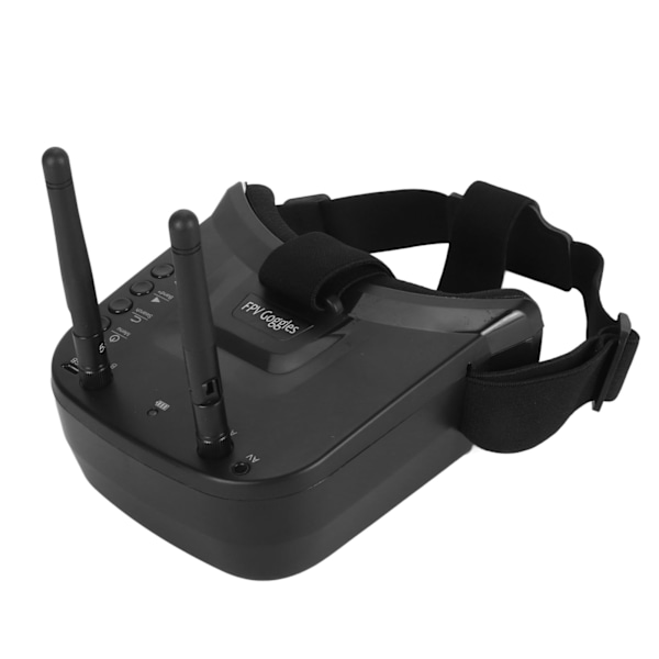 Mini FPV Goggles 5.8Ghz 3 Tum 40CH 480x320 LCD-skärm 1200mAh FPV Video Headset Glasögon med Dubbla RP SMA Antenner för FPV Racing Drone Quadcopters