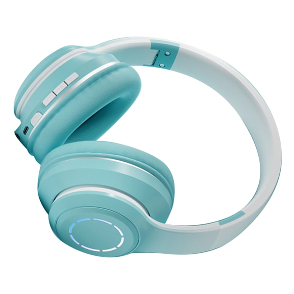 Trådlöst Spelheadset Gradient BT5.2 Anslutning Mjuka Öronkuddar Färgglada Ljus Spelheadset för Dator Bärbar Grön
