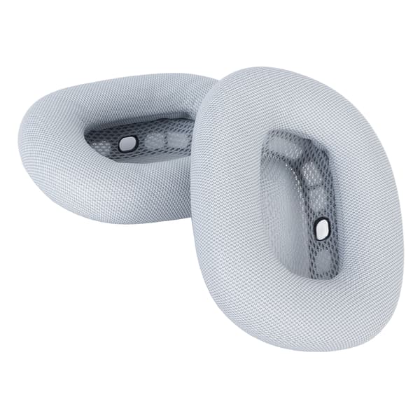 Ersättningsöronkuddar Proteinläder Memory Foam Mjuka Andningsbara Hörlursöronkuddar för IOS Earbuds MAX Grå