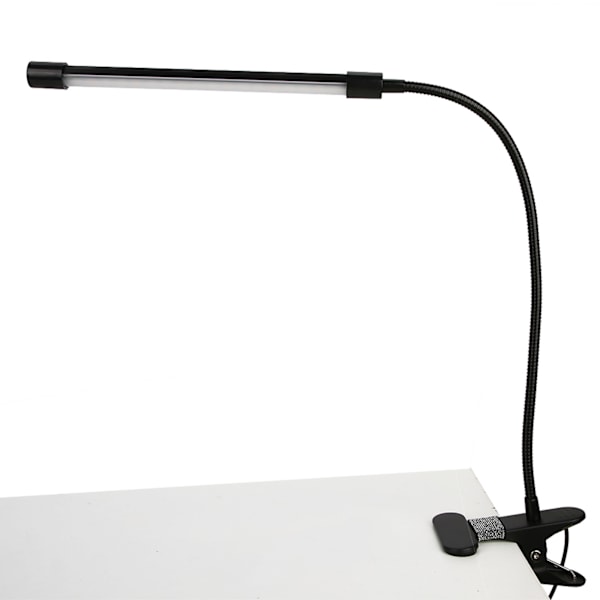 USB Laddningsbar Bordslampa Dimbar Studielampa Läslampa Ögonskydd Klämma