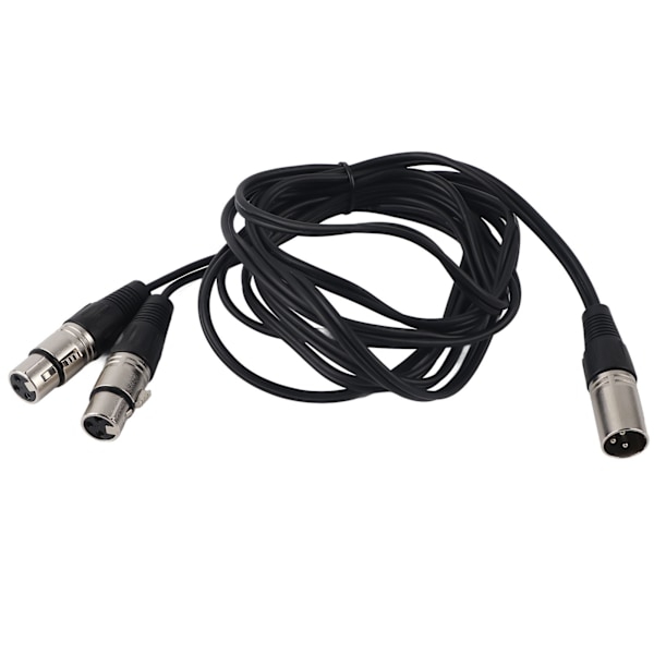 XLR Hane till Dubbel XLR Hona Kabel Mikrofon Stereo Balanserad Anslutningssladd för Ljudadapter Vit 3 m / 9.8ft