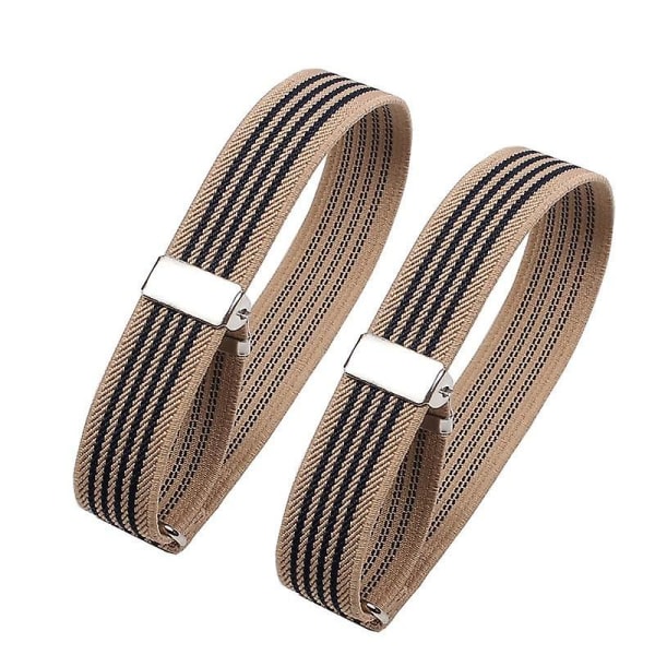 Men Women Shirt Sleeve Holders Adjustable Armband Khaki