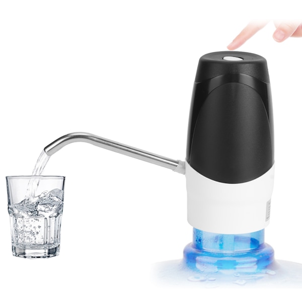 Automatisk vattenflaskpump med USB-laddning, dispenser för hem, kontor, universell användning