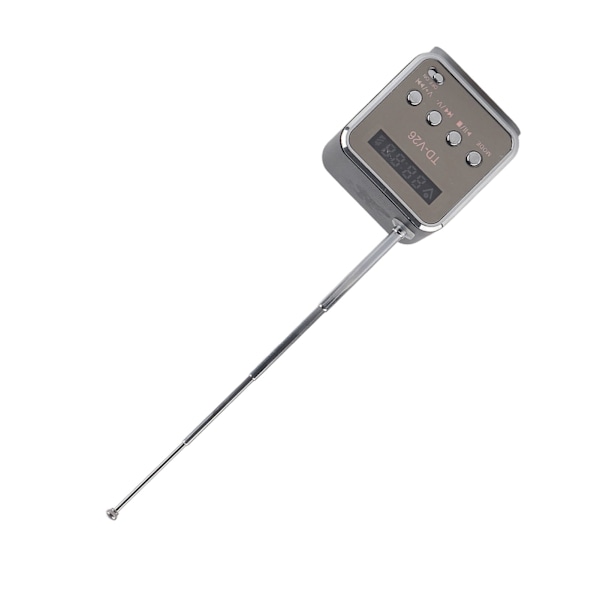 Miniftalare Musikspelare Bärbar FM-radio PC Mode Support TF-kort och U-disk Svart