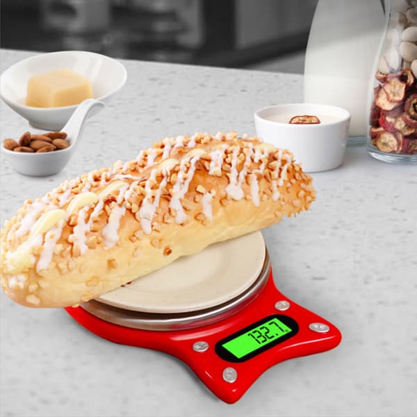 Mini Köksvåg Digital Matlagnings Multifunktionsvåg med Bakgrundsbelyst LCD