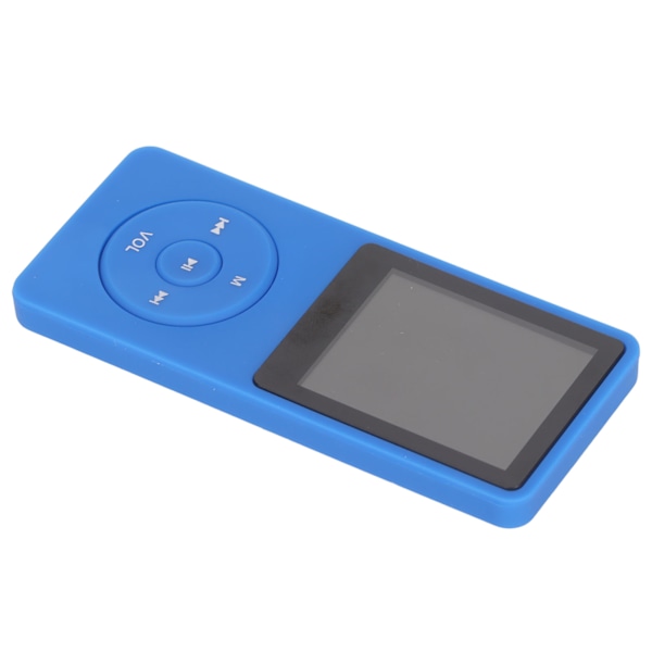 MP3-spelare med 1,8 tum skärm, 64 GB minneskort, multifunktionell, bärbar, mörkblå