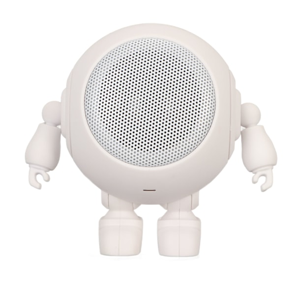 Bärbar Bluetooth-högtalare Robotform Bluetooth 5.0 1000mAh Inbyggd Mikrofon Mini Trådlös Högtalare för Hem Utomhusfest Vit