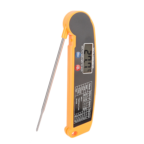 Vikbar Sond Elektronisk Digital BBQ Grill Kötttermometer Kök Matlagningstermometer