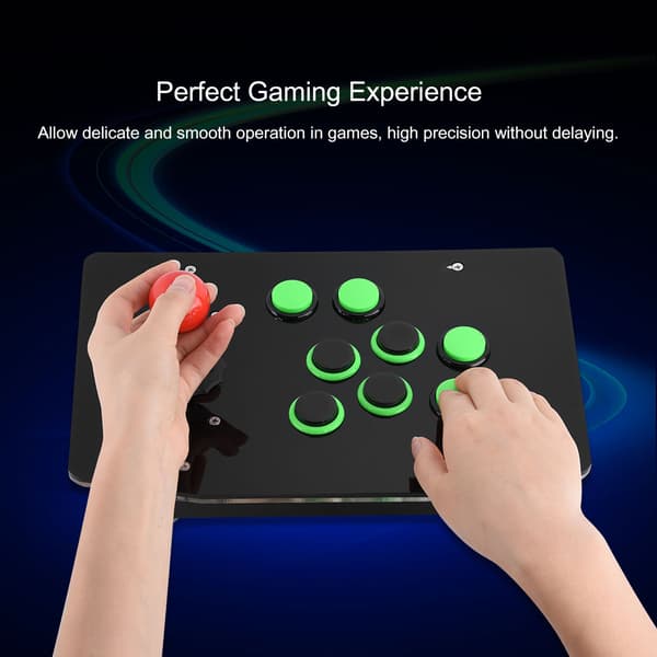 USB-spelkonsol för arkadspel med joystick, fördröjningsfri styrenhet för PC-datorspel