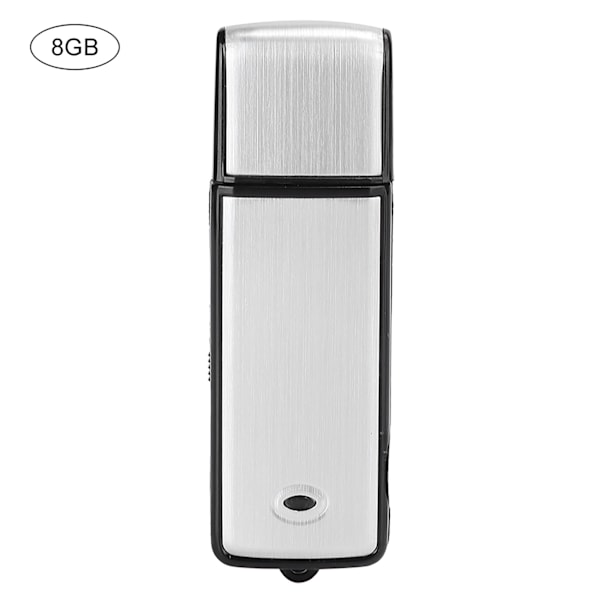 X09 USB Flash-minne Dubbnings Penna Lagringsbar Uppspelningsbar MP3 Dubbel Användning Röstinspelare 8GB