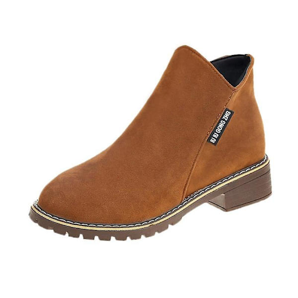 Nya heta mode kvinnor höststövlar Brown No cotton 1 41