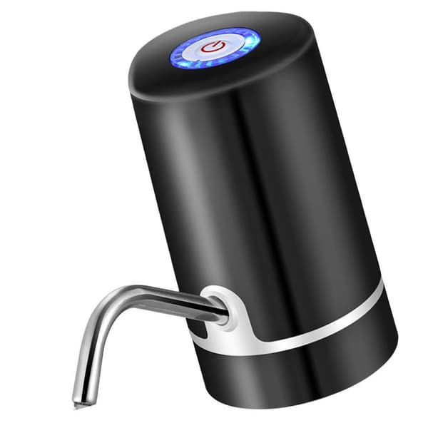 Vattenflaskpump Vattenflaskdispenser Automatisk Dricksvattenpump Bärbar Elektrisk Vattendispenser Svart
