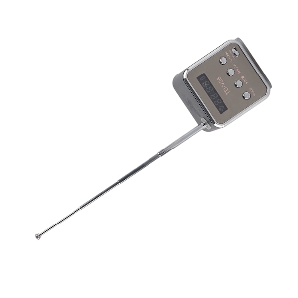 Miniftalare Musikspelare Bärbar FM-radio PC Mode Support TF-kort och U-disk Svart
