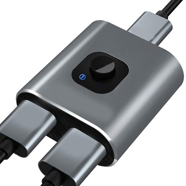 HD Multimedia Interface Switch 2 in 1 Ut 4K 60Hz Stöder 3D HD Dubbelriktad HD Multimedia Interface Splitter