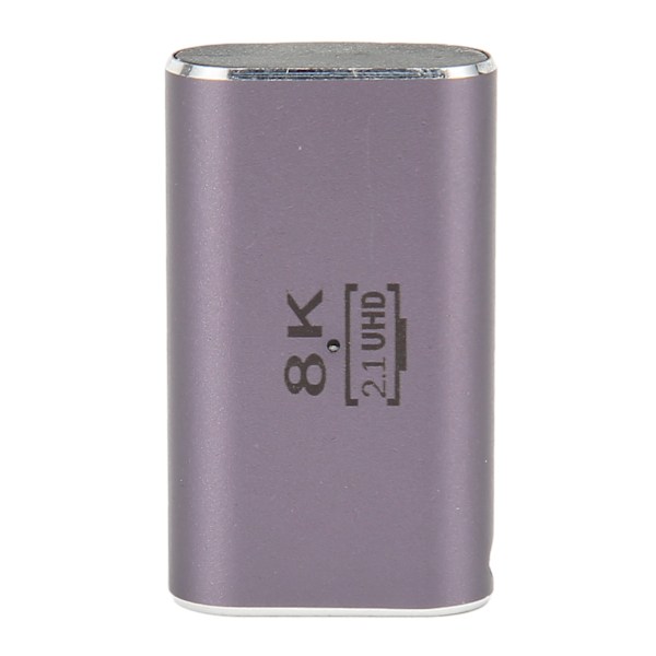 HD Multimedia Interface Hane till Hona Adapter Rät Vinkel 2.1 8K 60Hz UHD Videokonverter Adapter med Indikatorlampa