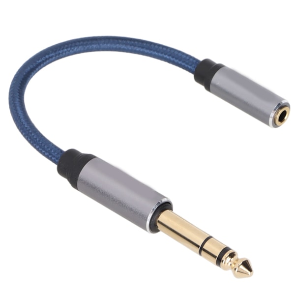 Ljudadapterkabel 3,5 mm Hona till 6,35 mm Hane Mikrofon Headset Ljudadapter