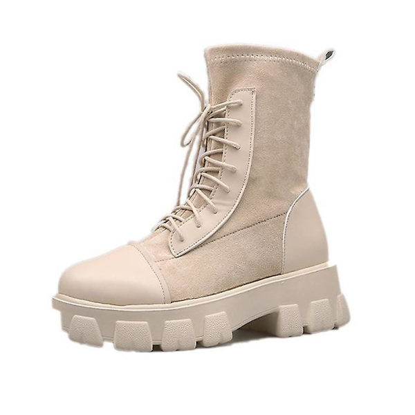 Damstövlar, Ankelstövlar för dam Beige 6.5