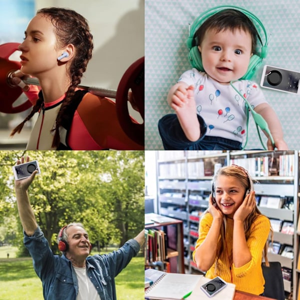 Bluetooth MP4-spelare 5 tum HD pekskärm HiFi brusreducering bärbar WiFi-musikspelare med kamera för Android Lila