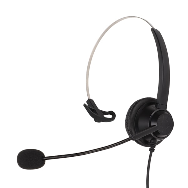Mobiltelefonheadset, Ensidig Brusreducering, Justerbar Volym, USB-Telefonhörlurar för Kundtjänst, Kontor