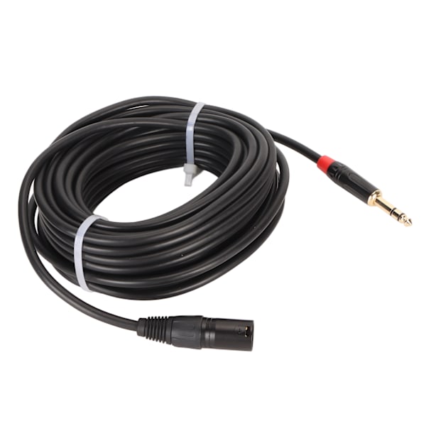 XLR Hane till 1/4 Tum TRS Kabel Balanserad 3 Pin XLR Hane till Kvarts Tum TRS Kontakt Kabel Mikrofonkabel 12m