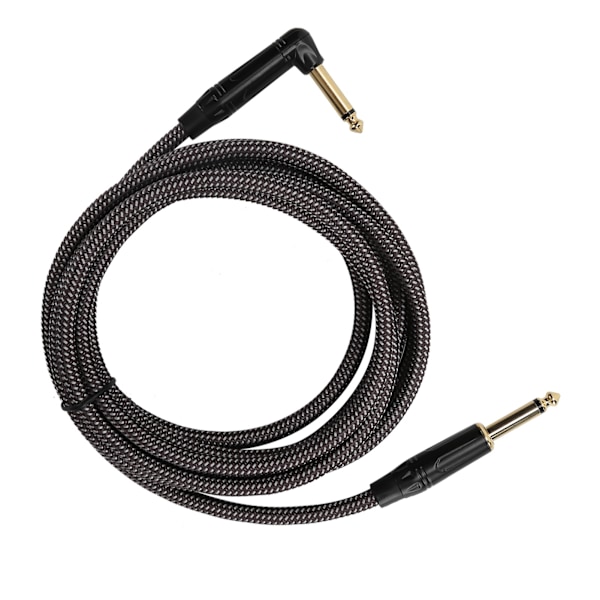 JORINDO Elektrisk Gitarrförstärkarkabel Audio Gitarrkabel 6.35MM Instrumentkabel Guldpläterat Huvud med Svart SkalJD6219
